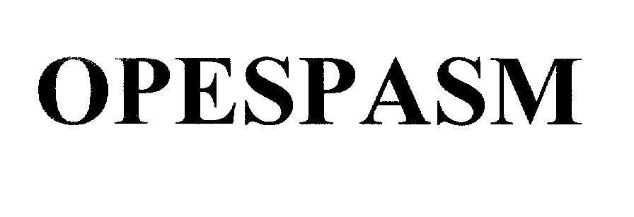 Mẫu nhãn hiệu OPESPASM