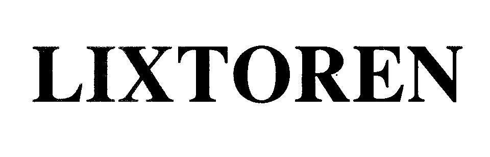 Mẫu nhãn hiệu LIXTOREN