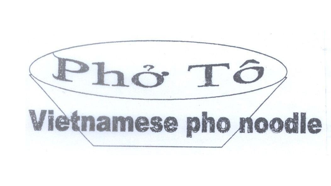 Mẫu nhãn hiệu Phở Tô Vietnamese pho noodle