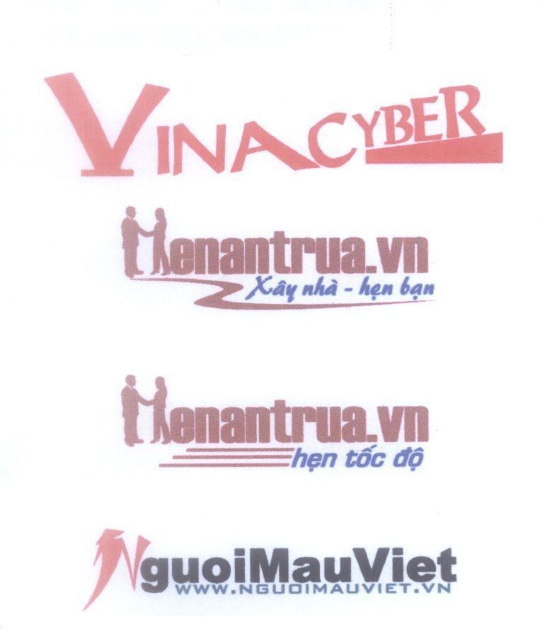 Mẫu nhãn hiệu VINACYBER Henantrua.vn Xây nhà hẹn bạn hẹn tốc độ NguoiMauViet www.nguoimauviet.vn