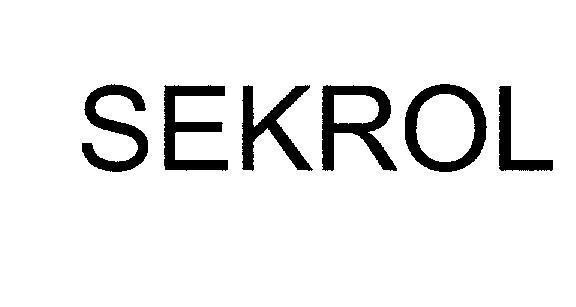 Mẫu nhãn hiệu SEKROL