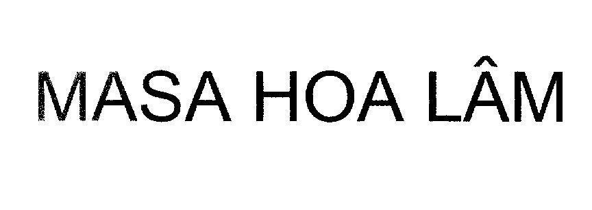Mẫu nhãn hiệu MASA HOA LÂM