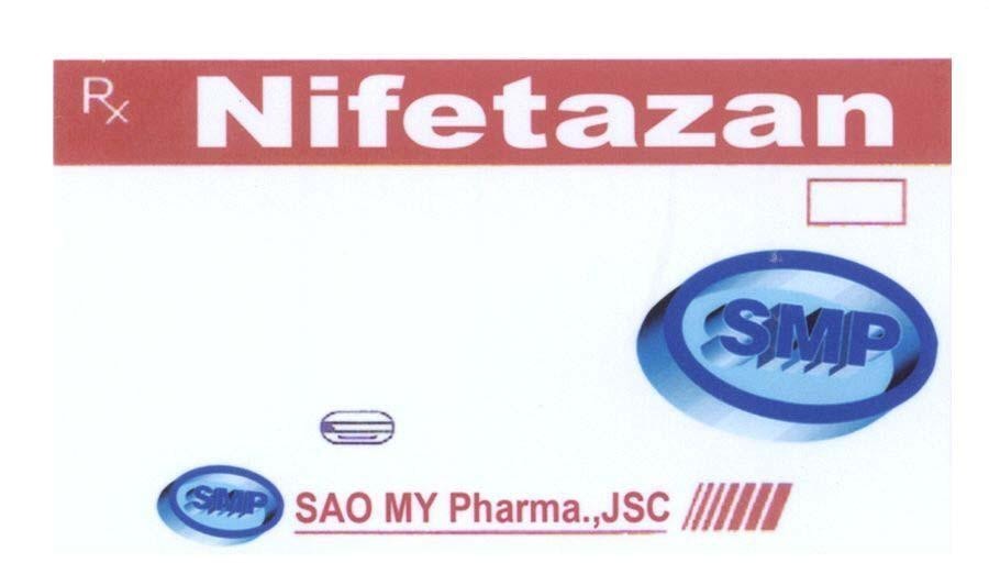 Mẫu nhãn hiệu Px Nifetazan SMP SAOMY Pharma.,JSC