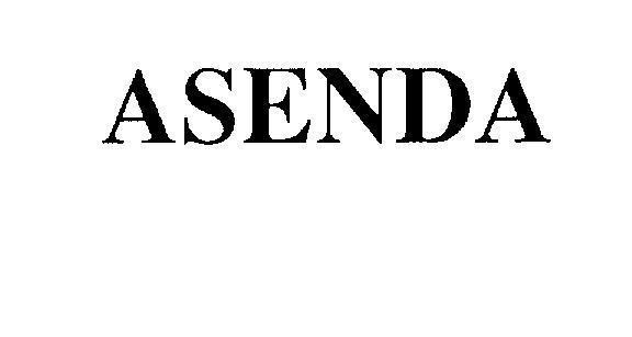 Mẫu nhãn hiệu ASENDA