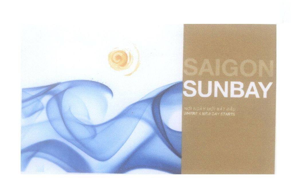 Mẫu nhãn hiệu SAIGON SUNBAY Nơi Ngày Mới Bắt Đầu WHERE A NEW DAY STARTS