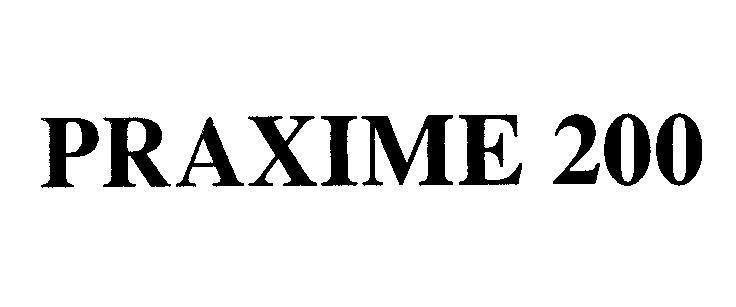 Mẫu nhãn hiệu PRAXIME 200