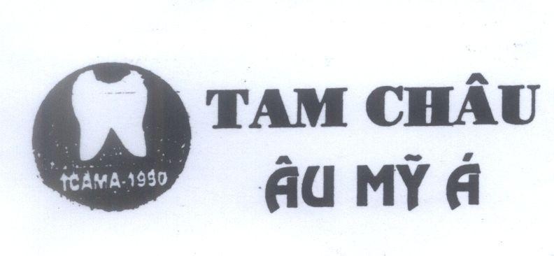 Mẫu nhãn hiệu Tam Châu âu Mỹ á TCAMA 1950