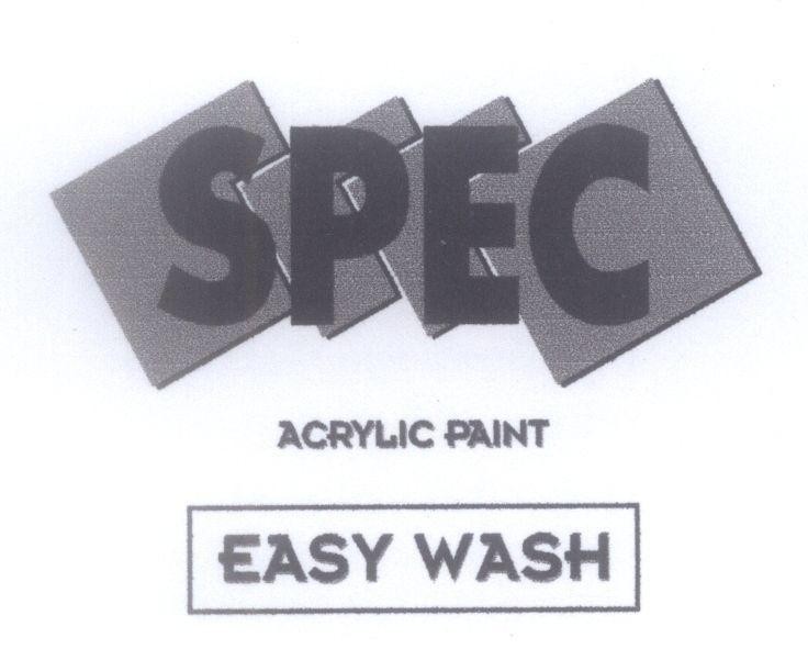Mẫu nhãn hiệu SPEC ACRYLIC PAINT EASY WASH