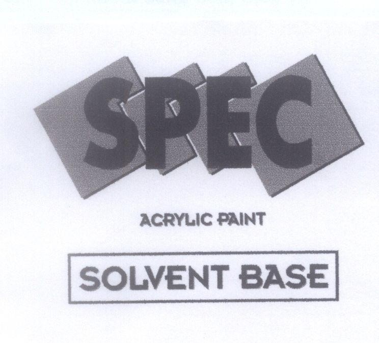 Mẫu nhãn hiệu SPEC ACRYLIC PAINT SOLVENT BASE