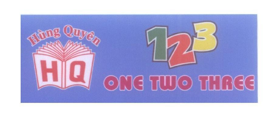 Mẫu nhãn hiệu Hùng Quyên H Q 123 ONE TWO THREE