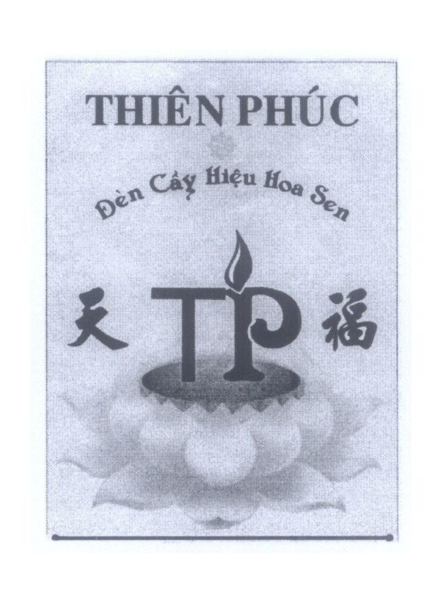 Mẫu nhãn hiệu Thiên Phúc Đèn Cầy Hiệu Hoa Sen TP [Tian Fu: thiên phúc]