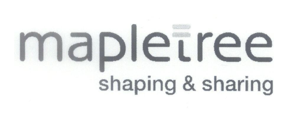 Mẫu nhãn hiệu mapletree shaping & sharing