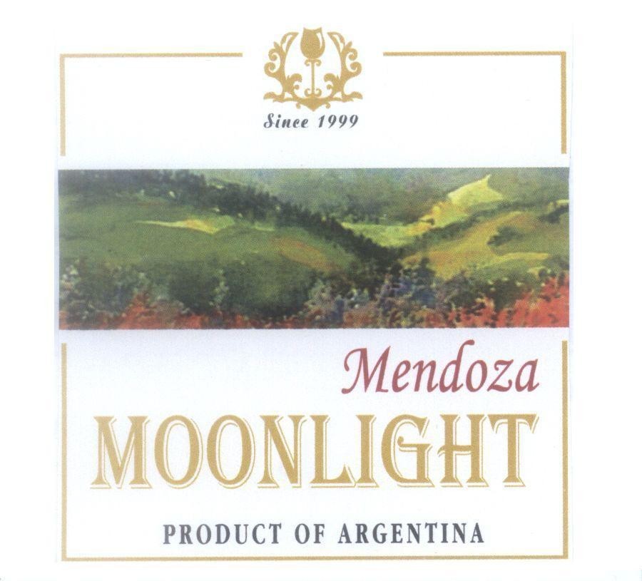 Mẫu nhãn hiệu Mendoza MOONLIGHT PRODUCT OF ARGENTINA since 1999