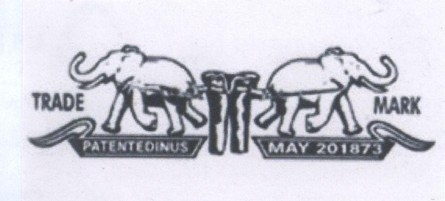 Mẫu nhãn hiệu TRADE MARK Patentedinus May 201873