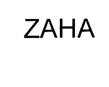 Mẫu nhãn hiệu ZAHA
