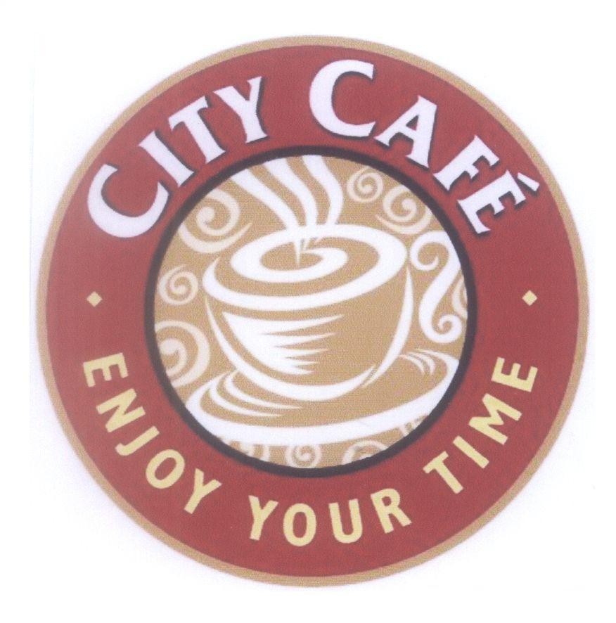 Mẫu nhãn hiệu CITY CAFE ENJOY YOUR TIME