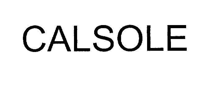 Mẫu nhãn hiệu CALSOLE