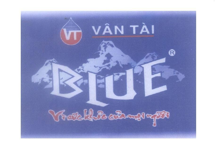 Mẫu nhãn hiệu VT Vân Tài BLUE Vì sức khoẻ của mọi người