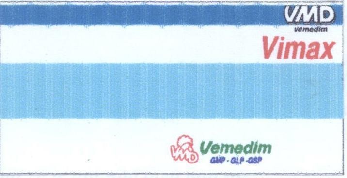 Mẫu nhãn hiệu VMD Vimax Vemedim GMP - GLP - GSP