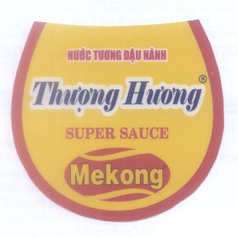Mẫu nhãn hiệu Mekong Nước tương đậu nành Thượng Hương SUPER SAUCE