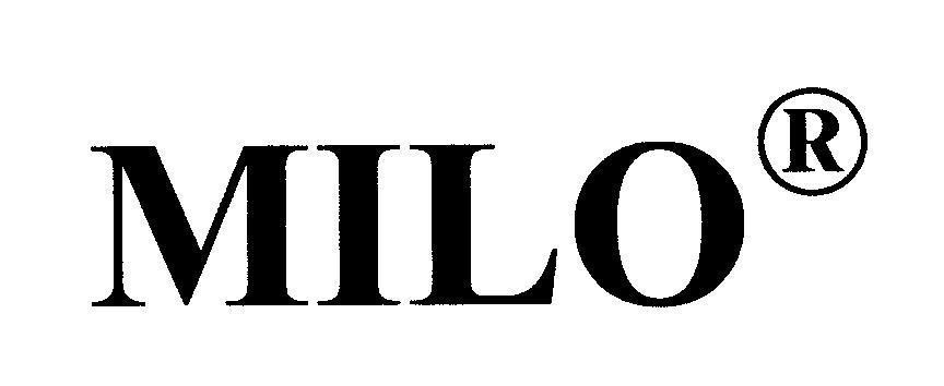 Mẫu nhãn hiệu MILO
