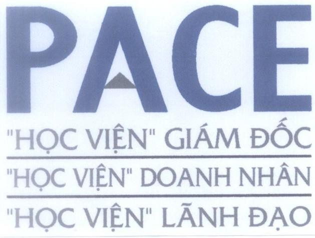 Mẫu nhãn hiệu PACE "Học Viện" Giám Đốc "Học Viện" Doanh Nhân "Học Viện" Lãnh Đạo
