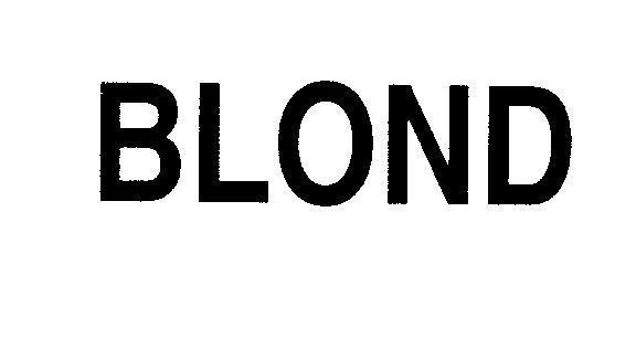 Mẫu nhãn hiệu BLOND