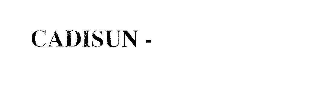 Mẫu nhãn hiệu CADISUN - COSMOLINK