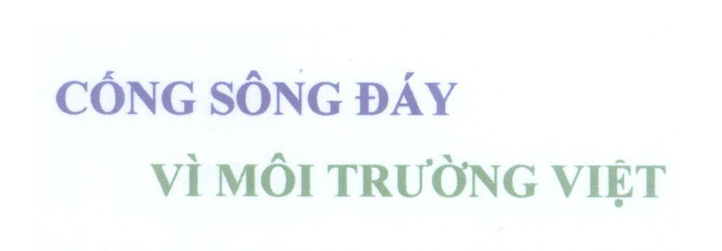Mẫu nhãn hiệu Cống Sông Đáy Vì Môi Trường Việt