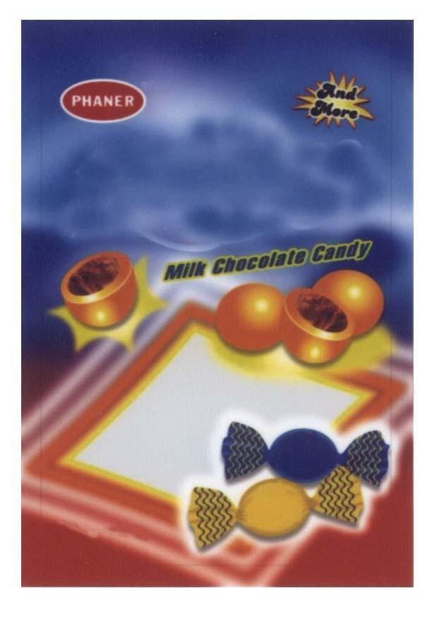 Mẫu nhãn hiệu PHANER Milk Chocolate Candy And More
