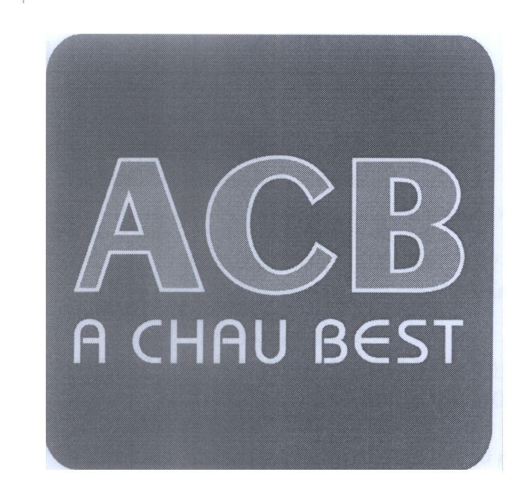Mẫu nhãn hiệu ACB A CHAU BEST