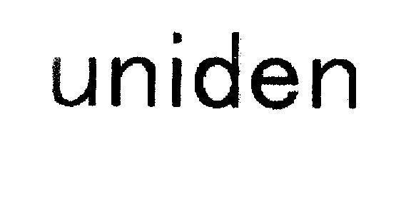 Mẫu nhãn hiệu uniden