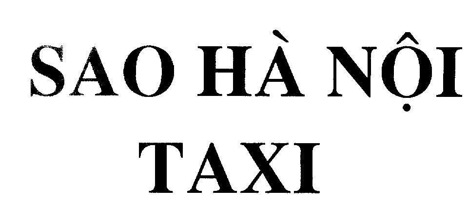 Mẫu nhãn hiệu Sao Hà Nội Taxi