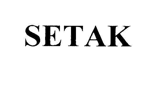 Mẫu nhãn hiệu SETAK