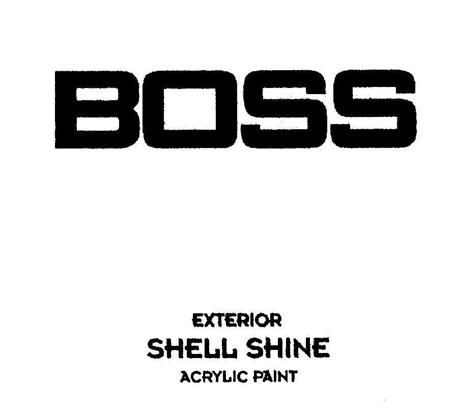 Mẫu nhãn hiệu BOSS EXTERIOR SHELL SHINE ACRYLIC PAINT