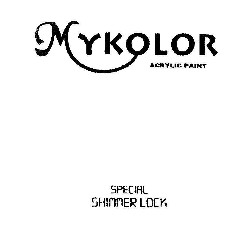 Mẫu nhãn hiệu MYKOLOR ACRYLIC PAINT SPECIAL SHIMMER LOCK