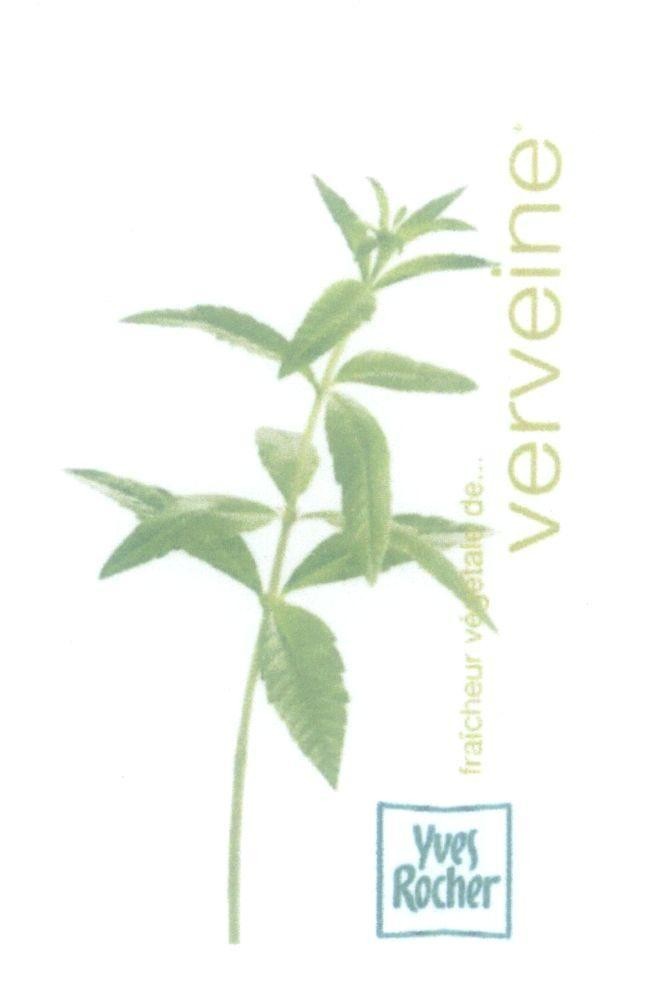 Mẫu nhãn hiệu verveine fraicheur vegetale de... Yves Rocher