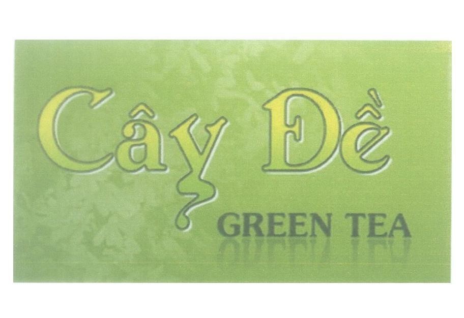 Mẫu nhãn hiệu Cây Đề GREEN TEA