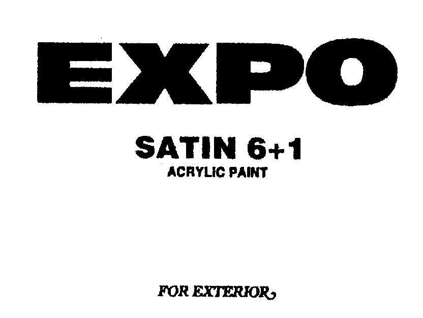 Mẫu nhãn hiệu EXPO SATIN 6+1 ACRYLIC PAINT FOR EXTERIOR