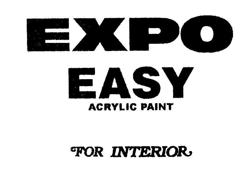 Mẫu nhãn hiệu EXPO EASY ACRYLIC PAINT FOR INTERIOR
