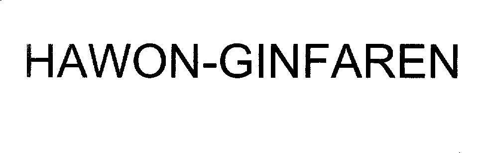 Mẫu nhãn hiệu HAWON-GlNFAREN