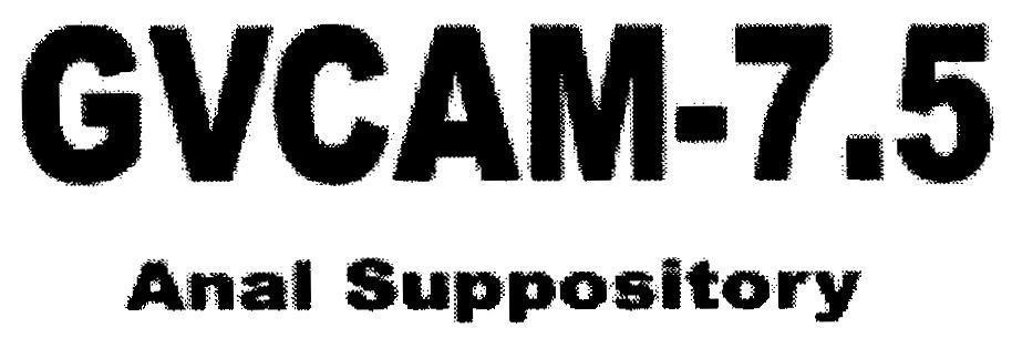 Mẫu nhãn hiệu GVCAM - 7.5 Anal Suppository