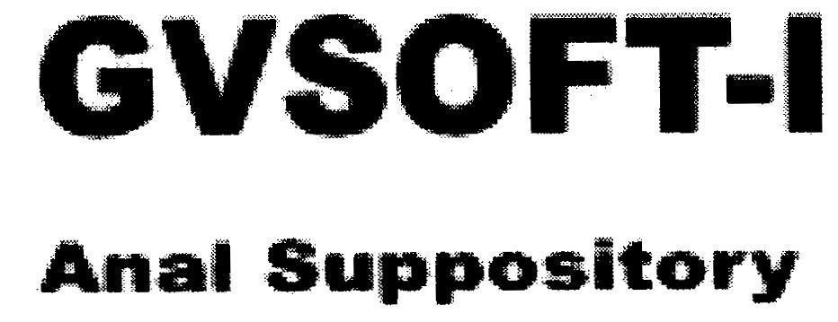 Mẫu nhãn hiệu GVSOFT-I Anal Suppository