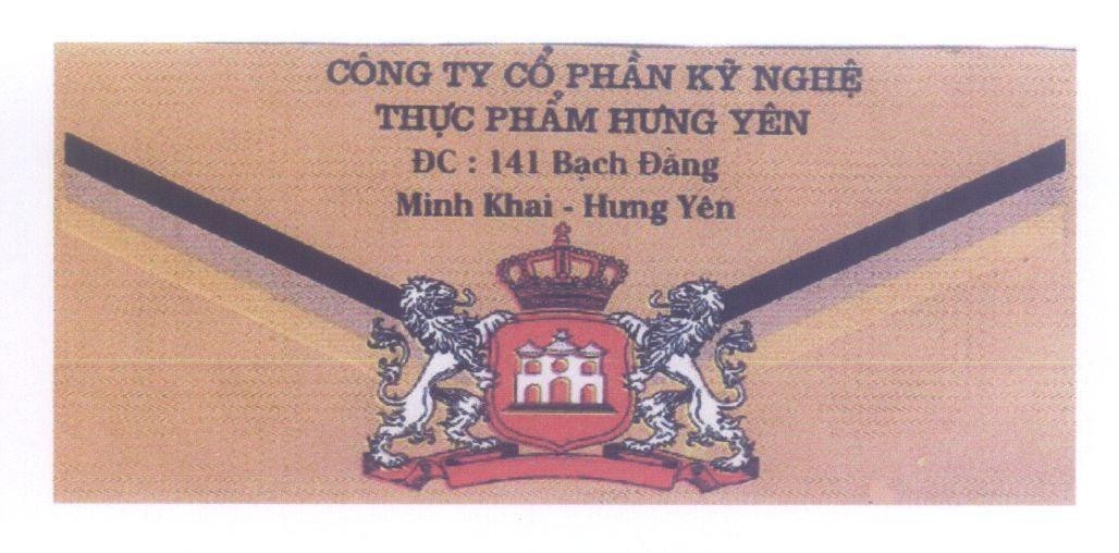 Mẫu nhãn hiệu Công ty cổ phần kỹ nghệ thực phẩm Hưng Yên