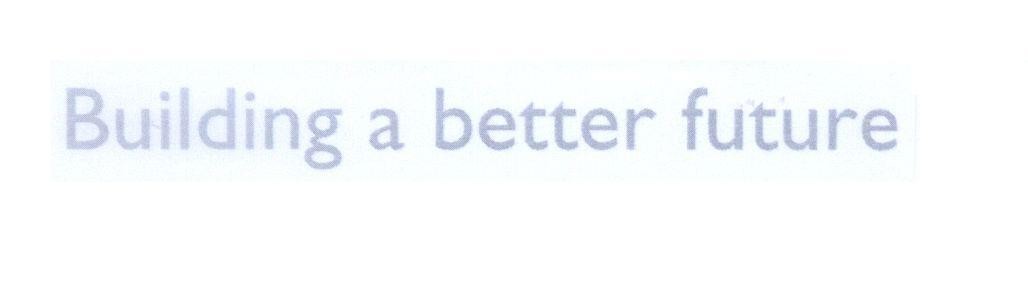 Mẫu nhãn hiệu Building a better future