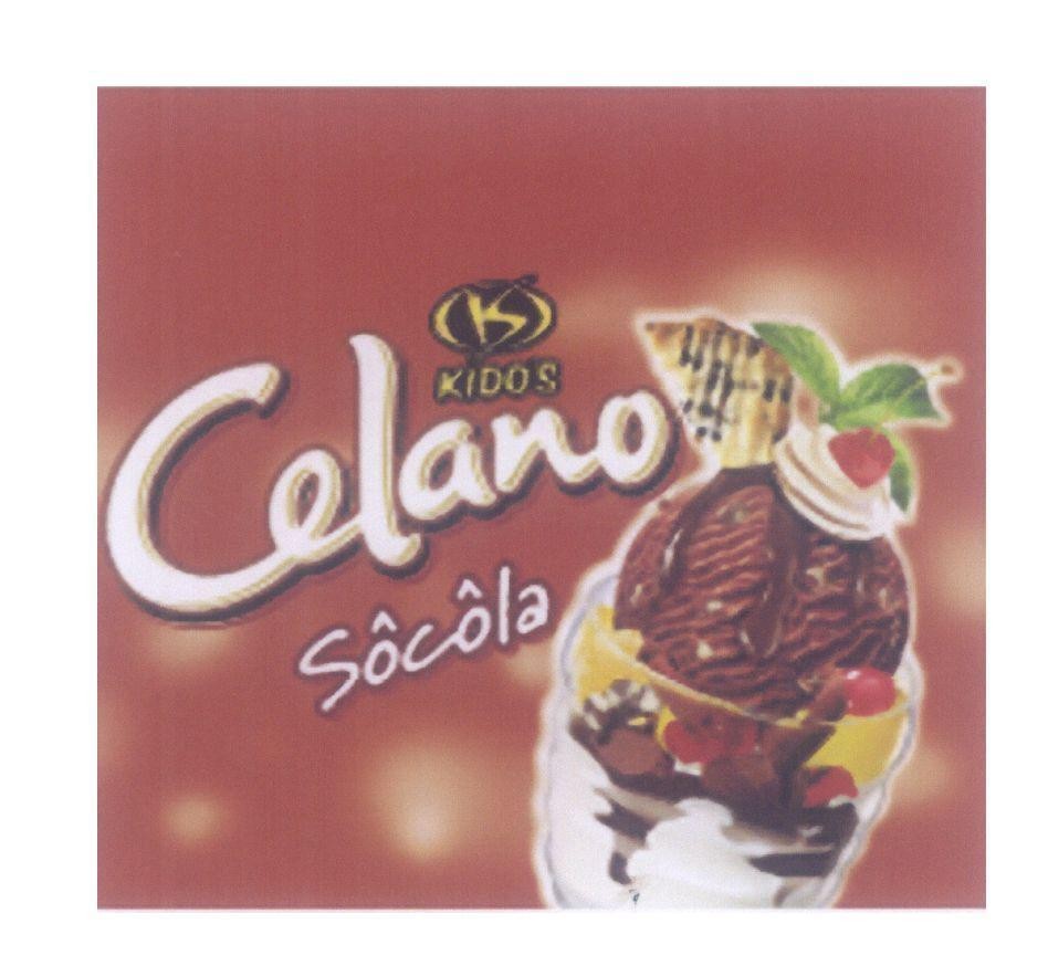 Mẫu nhãn hiệu Celano IS KIDO'S Sôcôla