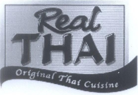 Mẫu nhãn hiệu Real THAI Original Thai Cuisine