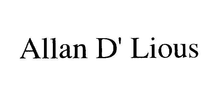 Mẫu nhãn hiệu Allan D' Lious