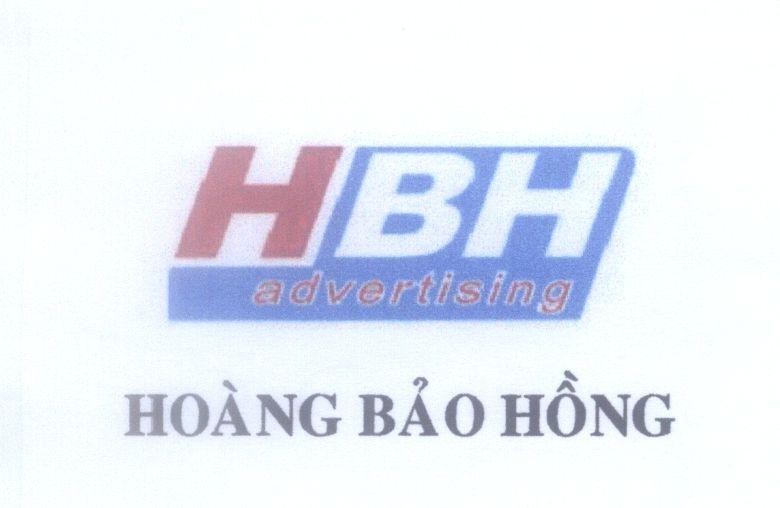 Mẫu nhãn hiệu HBH advertising Hoàng Bảo Hồng