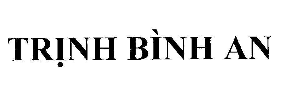 Mẫu nhãn hiệu Trịnh Bình An
